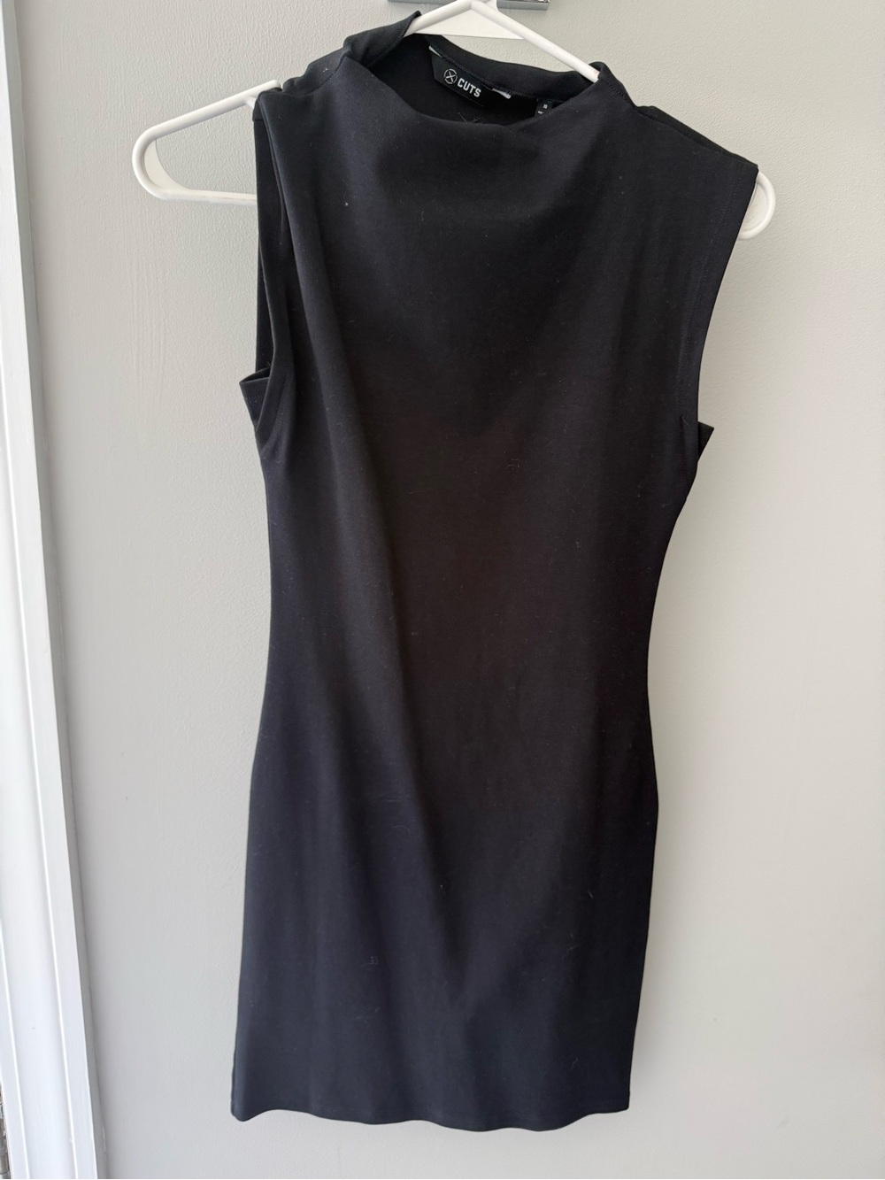 Cuts Black Bodycon Mini Dress, XS - Picture 3 of 5
